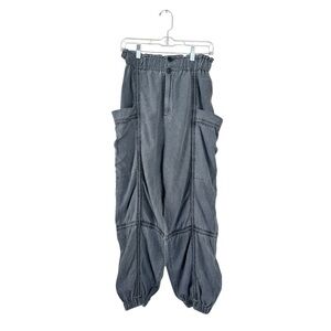 Urban Outfitters Isla Linen Jogger Pants Black Size Small